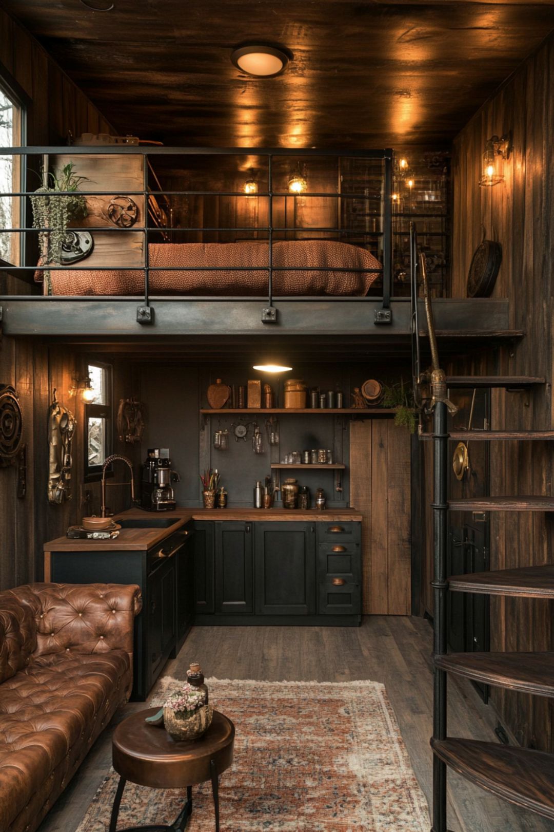 Discover 19 stunning Tiny House Interior Design ideas that blend cozy, rustic, and luxury styles. From gothic details to cute cottage vibes, these designs showcase space-saving solutions, wooden accents, and inspiring layouts like Tiny House Lofts, A-Frame Houses, and Timber Frame Tiny Houses. Perfect for creating your dream Tiny Cabin or finding Tiny House Inspiration!