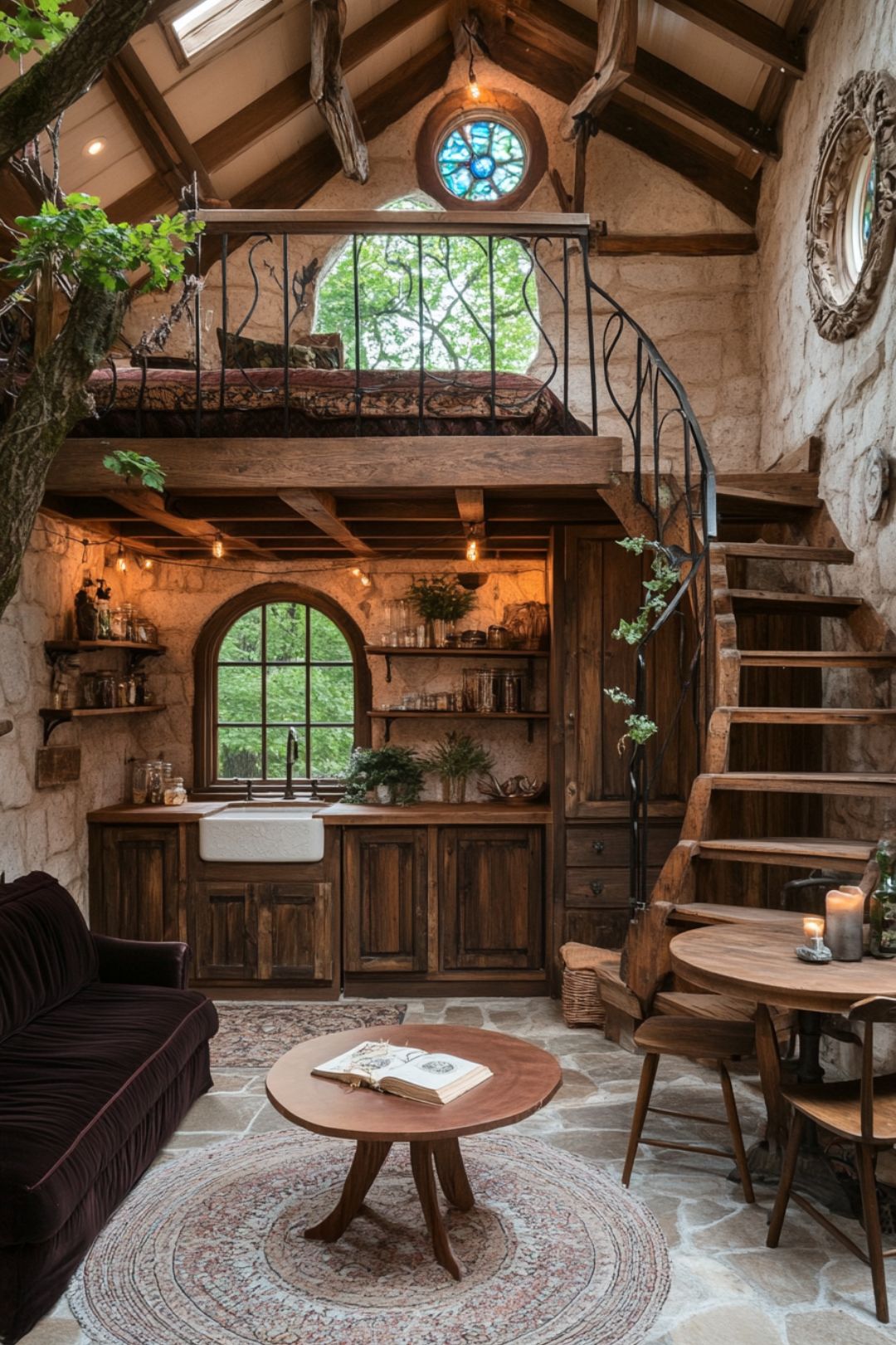 Discover 19 stunning Tiny House Interior Design ideas that blend cozy, rustic, and luxury styles. From gothic details to cute cottage vibes, these designs showcase space-saving solutions, wooden accents, and inspiring layouts like Tiny House Lofts, A-Frame Houses, and Timber Frame Tiny Houses. Perfect for creating your dream Tiny Cabin or finding Tiny House Inspiration!