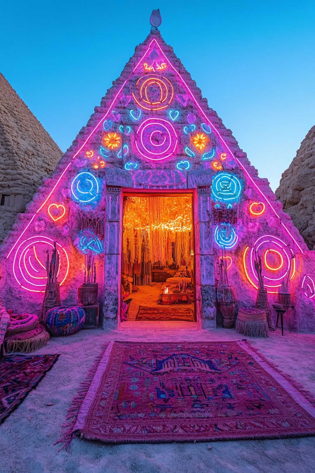 Get inspired by boho aesthetic exteriors with these Hippie House ideas!  Whether you love 70s style, beach cottages, tiny homes, or modern design, these Hippie Homes bring color, creativity, and free-spirited vibes. From Deco Boheme details to Earthship eco-living, explore bold paint ideas and unique touches like gongs and crystal bowls to create your own bohemian dream home.