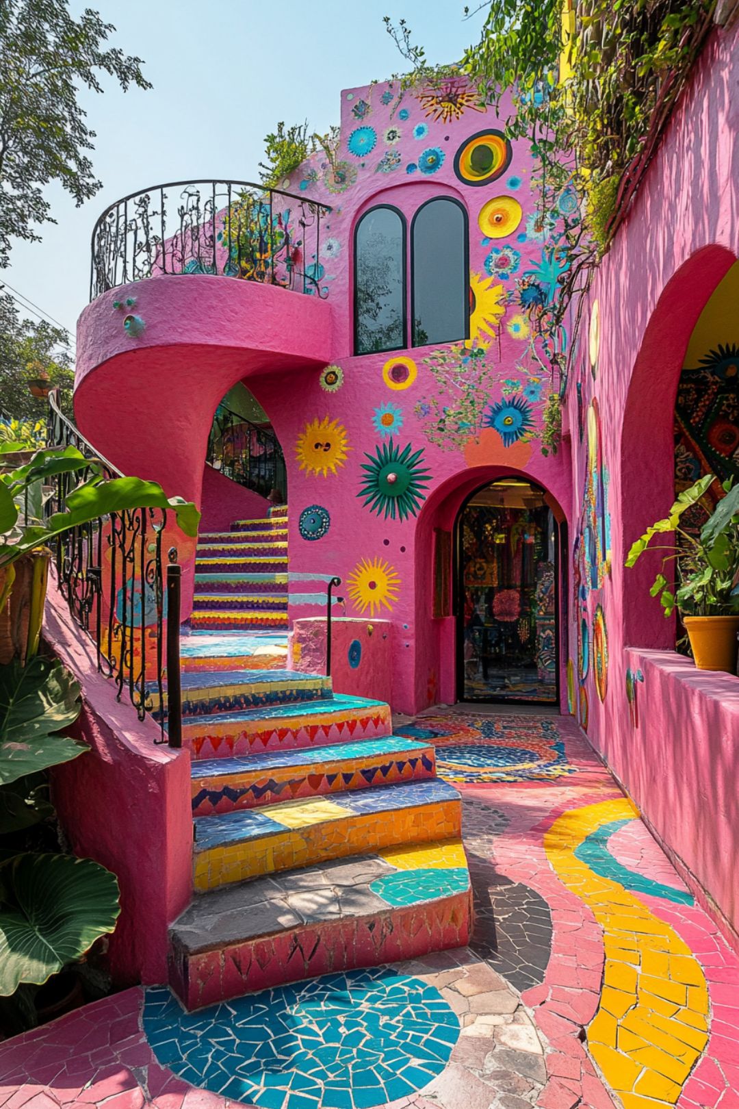 Get inspired by boho aesthetic exteriors with these Hippie House ideas!  Whether you love 70s style, beach cottages, tiny homes, or modern design, these Hippie Homes bring color, creativity, and free-spirited vibes. From Deco Boheme details to Earthship eco-living, explore bold paint ideas and unique touches like gongs and crystal bowls to create your own bohemian dream home.