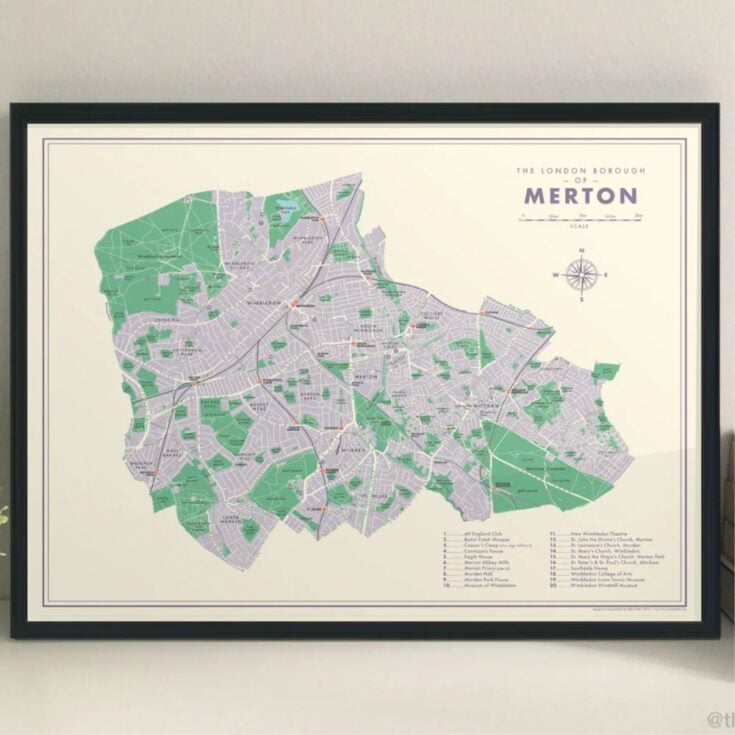 Image for Retro Map of Merton