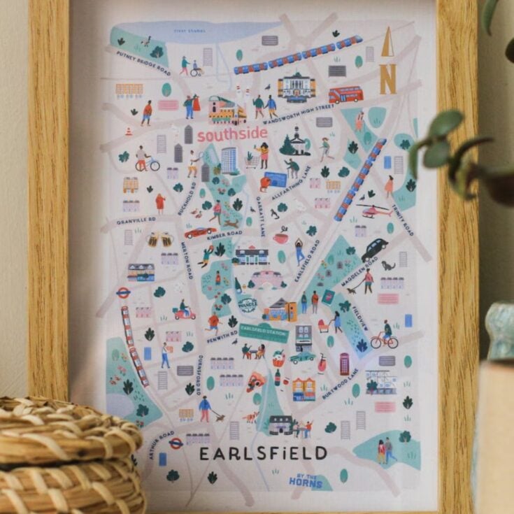 Image for Earlsfield SW18 Illustrated Map